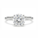 Load image into Gallery viewer, Yellow Gold 9K Round 2.01ct Halo Ring