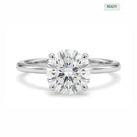 Load image into Gallery viewer, Yellow Gold 9K Round 2.01ct Halo Ring