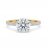 Load image into Gallery viewer, Yellow Gold 9K Round 1.5ct Halo Ring