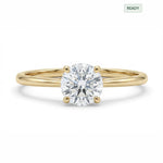 Load image into Gallery viewer, Yellow Gold 9K Round 0.31ct Solitaire Ring