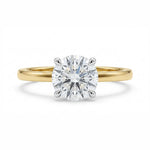 Load image into Gallery viewer, Yellow Gold 9K Round 1.54ct Halo Ring