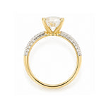Load image into Gallery viewer, Yellow Gold 9K Round nanct Halo Ring