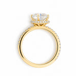 Load image into Gallery viewer, Yellow Gold 9K Round 1.5ct Halo Ring