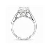 Load image into Gallery viewer, White Gold 14K Round 2.07ct Halo Ring
