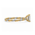 Load image into Gallery viewer, White Gold 9K Cushion 1.52ct Halo Ring