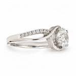 Load image into Gallery viewer, White Gold 14K Round 1.03ct Halo Ring