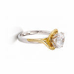 Load image into Gallery viewer, Two Tone 9K Round 2.08ct Solitaire Ring