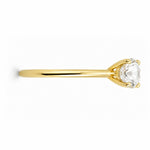 Load image into Gallery viewer, Yellow Gold 9K Round 0.31ct Solitaire Ring