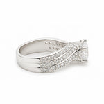 Load image into Gallery viewer, White Gold 14K Round 1ct Halo Ring