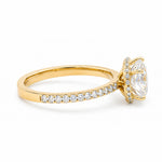 Load image into Gallery viewer, Yellow Gold 9K Round 1.5ct Halo Ring