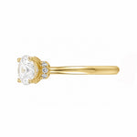 Load image into Gallery viewer, Yellow Gold 9K Round 1.54ct Halo Ring