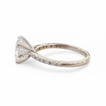 Load image into Gallery viewer, Yellow Gold 9K Round 2.03ct Halo Ring