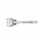 Load image into Gallery viewer, White Gold 14K Round 1.02ct Halo Ring