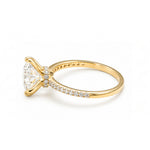 Load image into Gallery viewer, Yellow Gold 9K Cushion 2.02ct Halo Ring