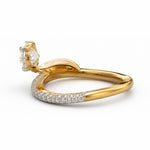 Load image into Gallery viewer, Yellow Gold 9K Round 1.09ct Halo Ring