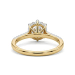 Load image into Gallery viewer, Yellow Gold 9K Round 2.04ct Halo Ring