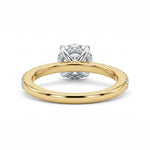 Load image into Gallery viewer, Yellow Gold 9K Round 1.5ct Halo Ring