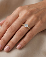 Load image into Gallery viewer, Celeste Twisted Solitaire Diamond Ring