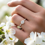 Load image into Gallery viewer, Yellow Gold 9K Round 2.03ct Halo Ring