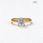 Load image into Gallery viewer, Yellow Gold Polish 9K Round Solitairect Solitaire Ring