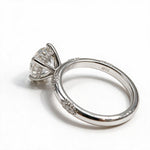 Load image into Gallery viewer, White Rhodium 9K Round Solitairect Solitaire Ring