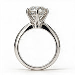 Load image into Gallery viewer, White Rhodium 9K Round Solitairect Solitaire Ring