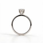 Load image into Gallery viewer, White Rhodium 9K Cushion Solitairect Solitaire Ring