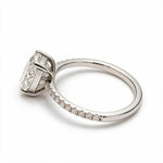 Load image into Gallery viewer, White Rhodium 9K Cushion Solitairect Solitaire Ring