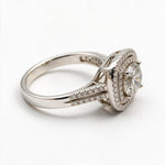 Load image into Gallery viewer, White Rhodium 9K Round Solitairect Solitaire Ring