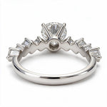 Load image into Gallery viewer, White Rhodium 9K Round Solitairect Solitaire Ring