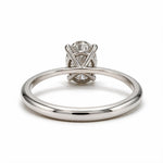 Load image into Gallery viewer, White Rhodium 9K Oval Solitairect Solitaire Ring