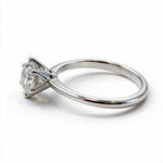 Load image into Gallery viewer, White Rhodium 9K Round Solitairect Solitaire Ring
