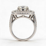 Load image into Gallery viewer, White Rhodium 9K Round Solitairect Solitaire Ring