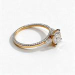 Load image into Gallery viewer, Yellow Gold Polish 9K Round Solitairect Solitaire Ring