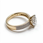 Load image into Gallery viewer, Yellow Gold Polish 9K Round Solitairect Solitaire Ring