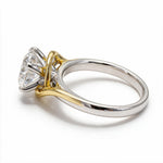 Load image into Gallery viewer, Two Tone 9K Round Solitairect Solitaire Ring