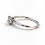 Load image into Gallery viewer, White Rhodium 9K Round Solitairect Solitaire Ring