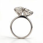 Load image into Gallery viewer, White Rhodium 9K Heart Solitairect Solitaire Ring