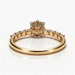 Load image into Gallery viewer, Yellow Gold Polish 9K Round Solitairect Solitaire Ring