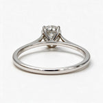 Load image into Gallery viewer, White Rhodium 9K Round Solitairect Solitaire Ring