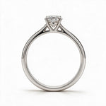 Load image into Gallery viewer, White Rhodium 9K Oval Solitairect Solitaire Ring