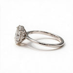 Load image into Gallery viewer, White Rhodium 9K Oval Solitairect Solitaire Ring