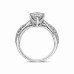 Load image into Gallery viewer, White Rhodium 9K Round Solitairect Solitaire Ring