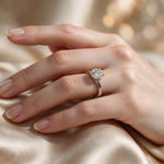 Load image into Gallery viewer, White Rhodium 9K Round Solitairect Solitaire Ring