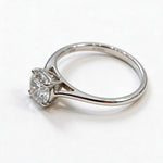 Load image into Gallery viewer, White Rhodium 9K Round Solitairect Solitaire Ring