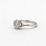 Load image into Gallery viewer, White Rhodium 9K Round Solitairect Solitaire Ring