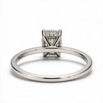 Load image into Gallery viewer, White Rhodium 9K Cushion Solitairect Solitaire Ring