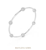 Load image into Gallery viewer, Maylaya Gems lab-grown diamond bracelet in white gold