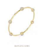 Load image into Gallery viewer, Maylaya Gems lab-grown diamond bracelet in yellow gold