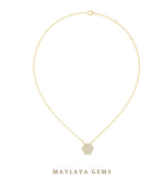 Load image into Gallery viewer, 0.6 ct Round Lab-Grown Diamond Pendant — Yellow Gold. Pendant only; chain not included.